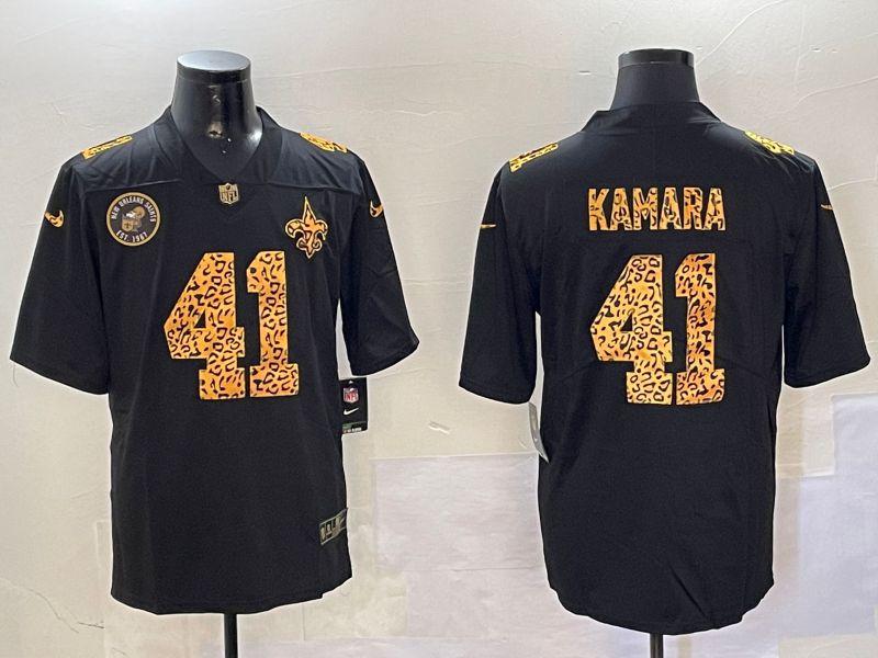 Men New Orleans Saints 41 Kamara Black 2024 Nike Limited NFL Jersey style 01082